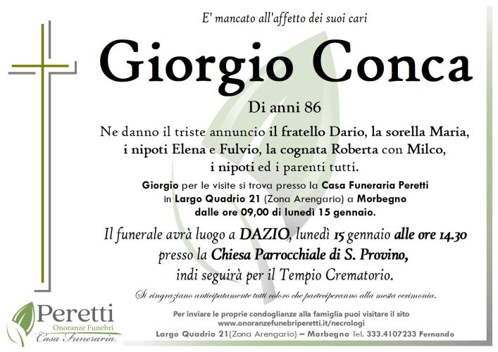 giuseppina pasina necrologio