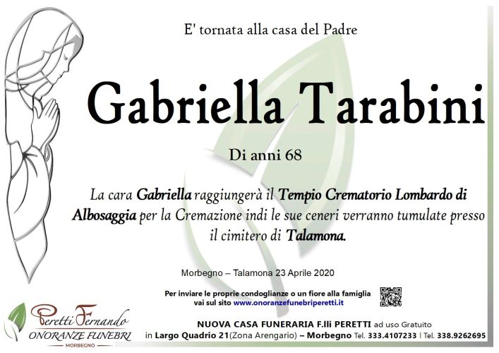 giuseppina pasina necrologio