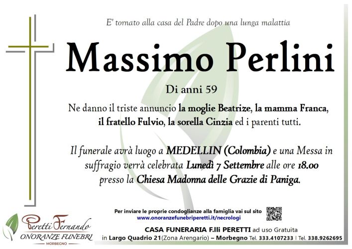 massimo perlini necrologio