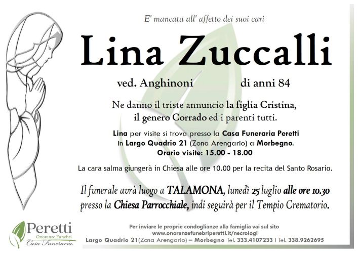 giuseppina pasina necrologio