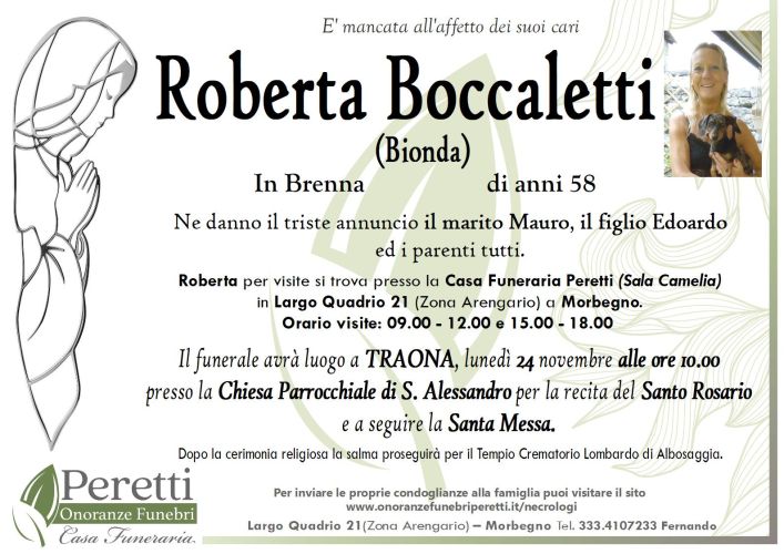 giuseppina pasina necrologio