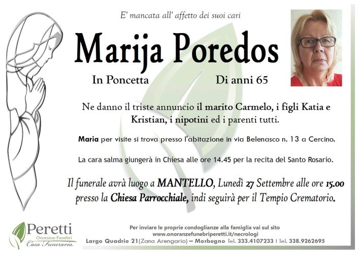 giuseppina pasina necrologio