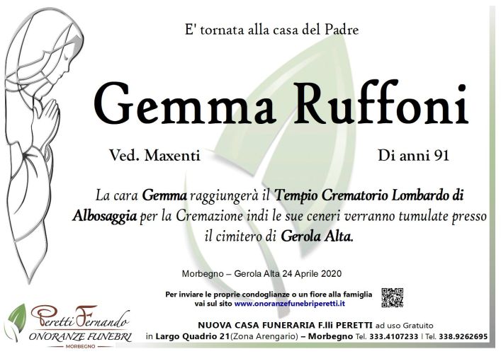 giuseppina pasina necrologio