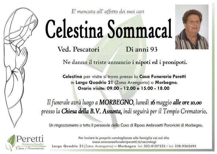 giuseppina pasina necrologio