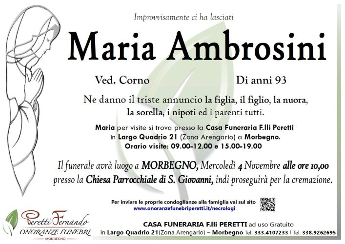 maria ambrosini necologio