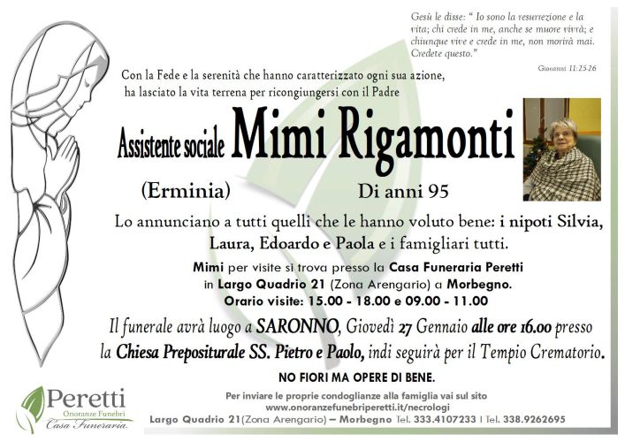 giuseppina pasina necrologio