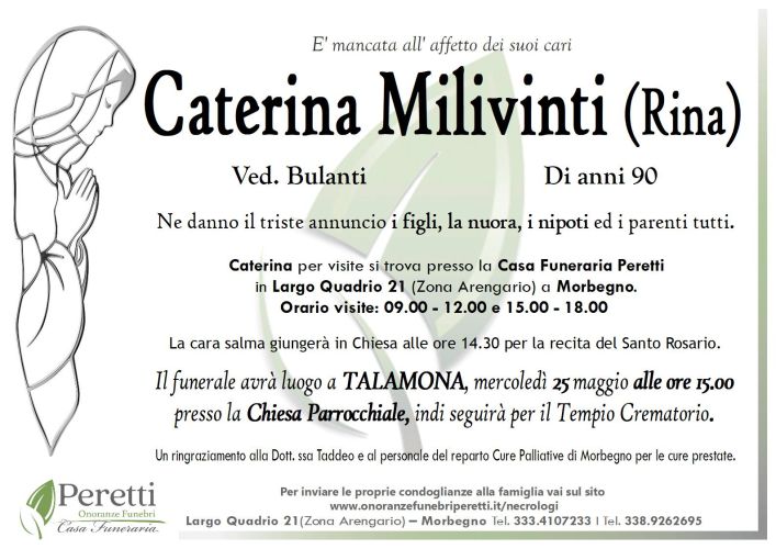 giuseppina pasina necrologio