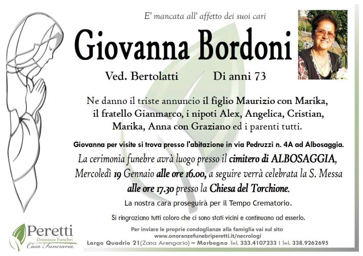 giuseppina pasina necrologio