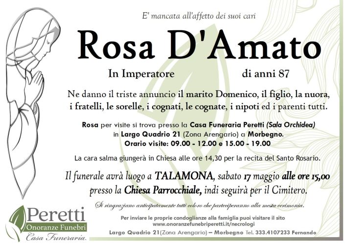 giuseppina pasina necrologio