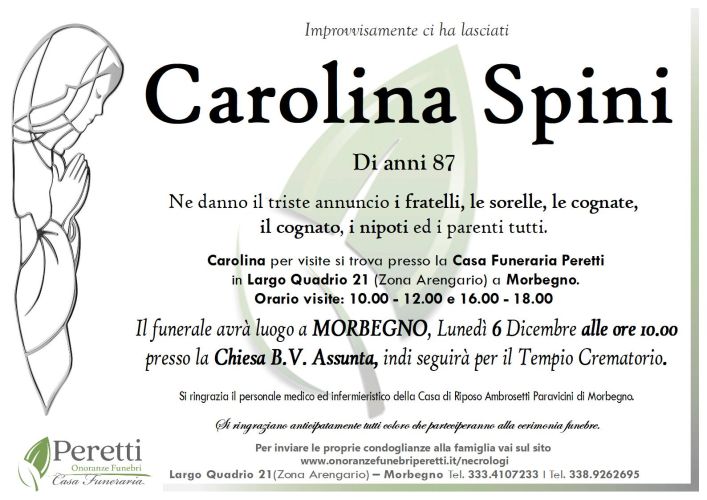 giuseppina pasina necrologio