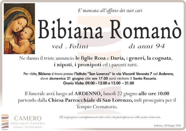 giuseppina pasina necrologio