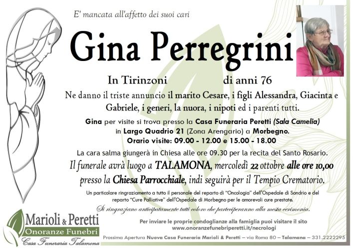 giuseppina pasina necrologio