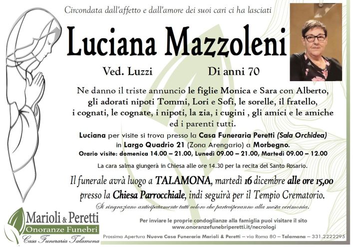 giuseppina pasina necrologio