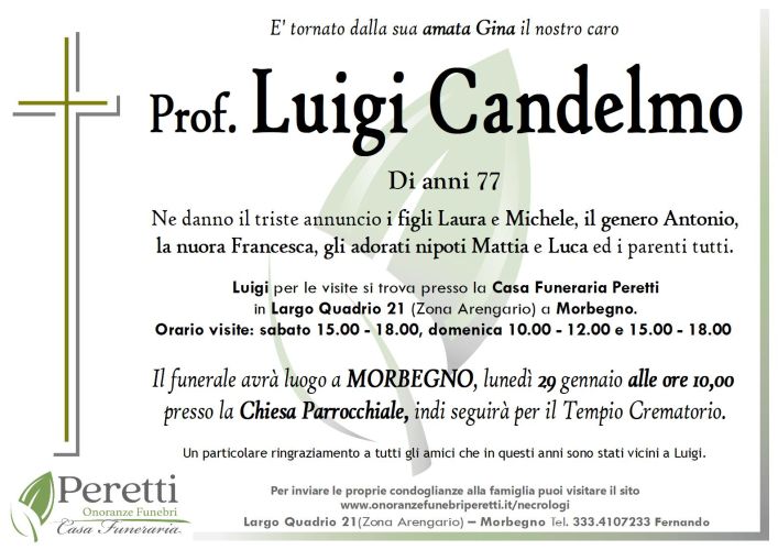 giuseppina pasina necrologio