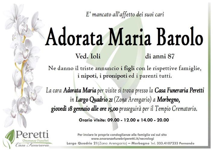 giuseppina pasina necrologio