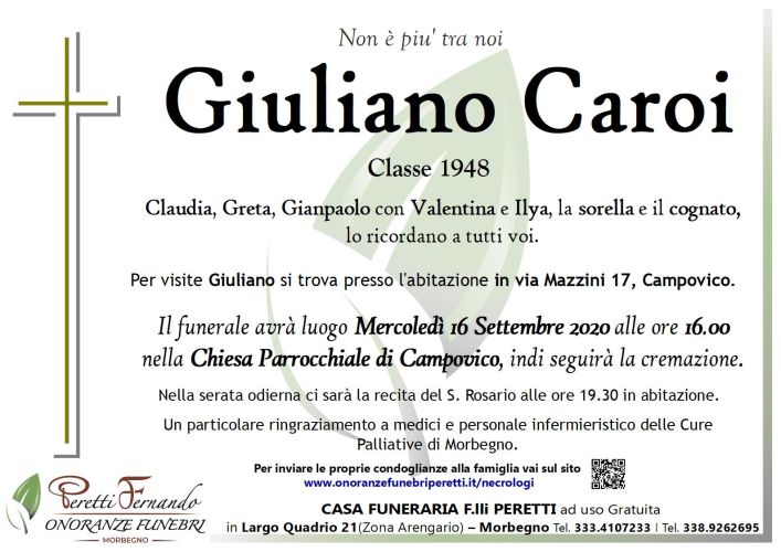 Manifesto Giulia Caroi