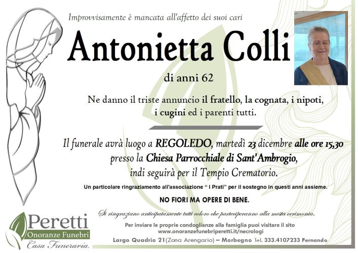 giuseppina pasina necrologio