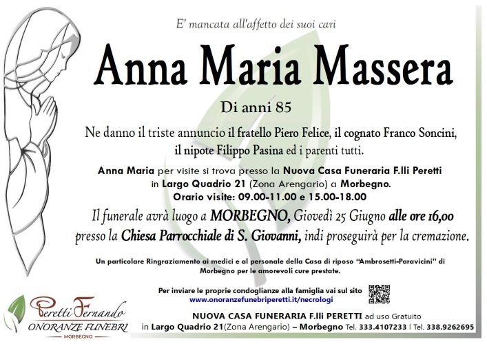 anna massera necrologio