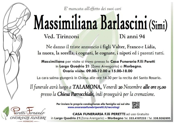 giuseppina pasina necrologio