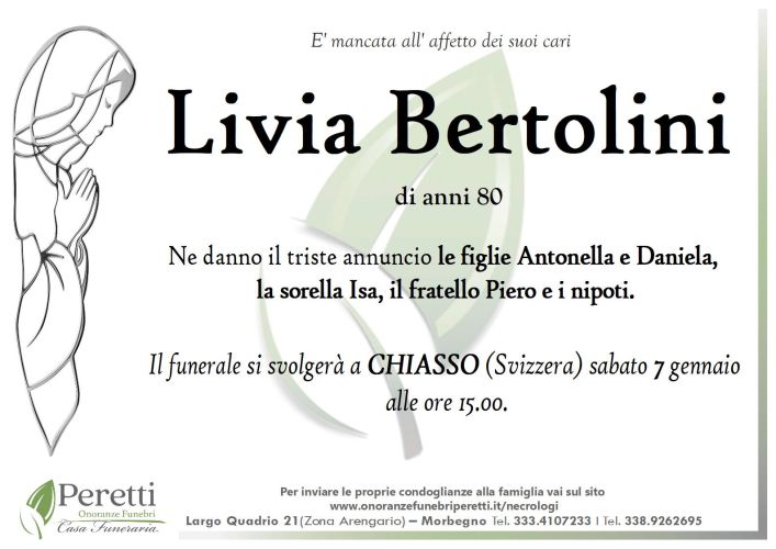 giuseppina pasina necrologio