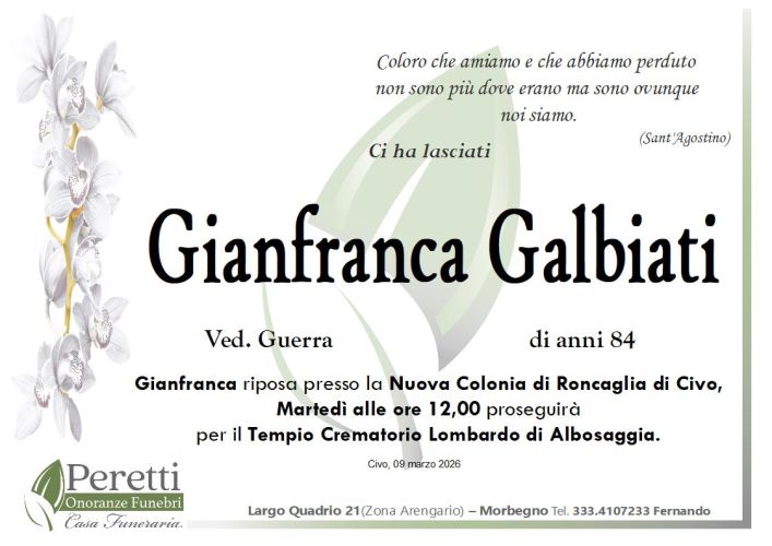 giuseppina pasina necrologio