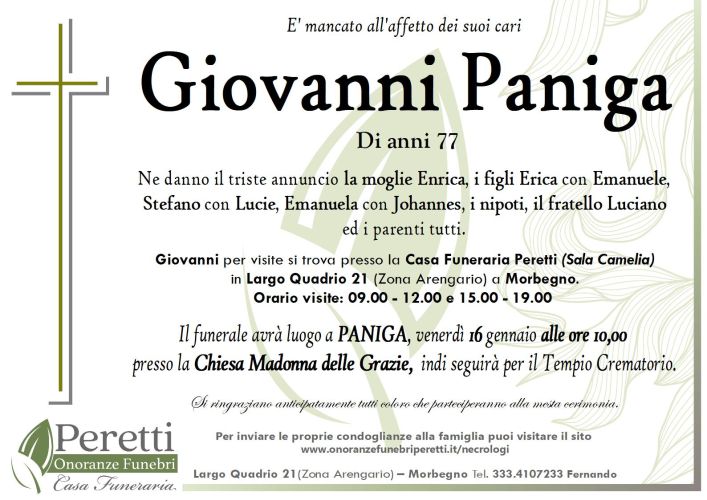 giuseppina pasina necrologio