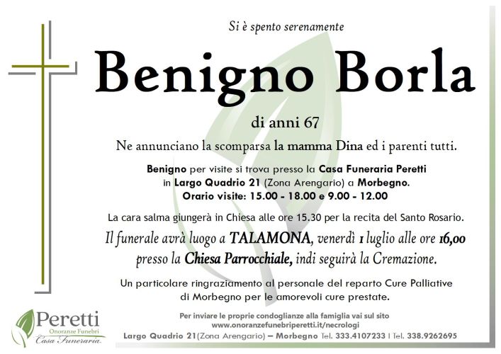 giuseppina pasina necrologio