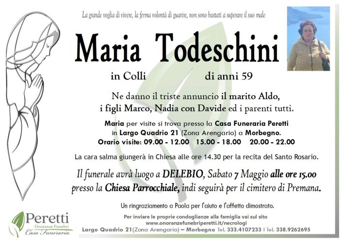 giuseppina pasina necrologio