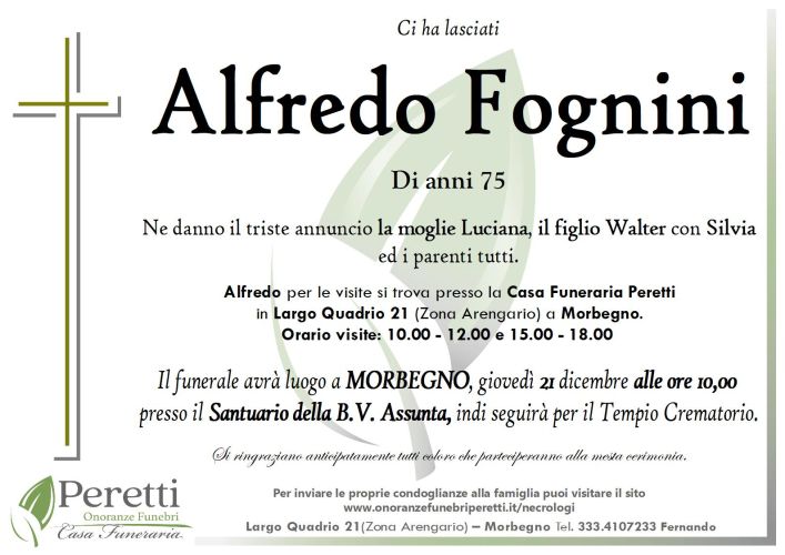 giuseppina pasina necrologio