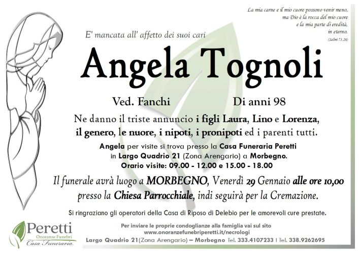 giuseppina pasina necrologio