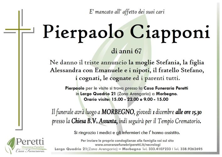 giuseppina pasina necrologio