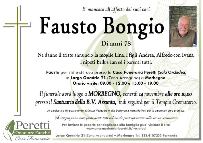 giuseppina pasina necrologio