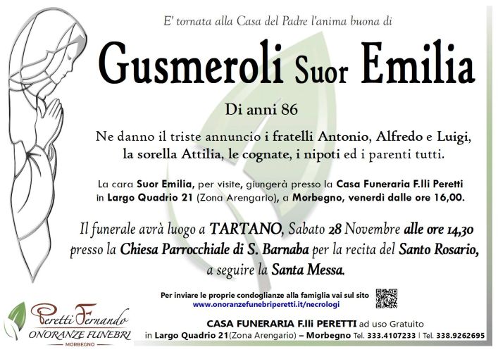 giuseppina pasina necrologio