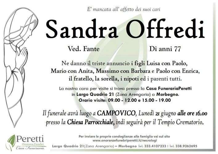 giuseppina pasina necrologio