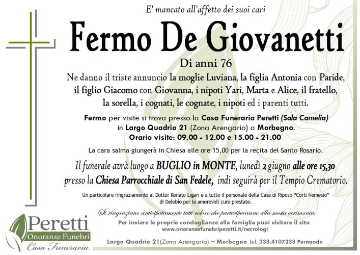 giuseppina pasina necrologio