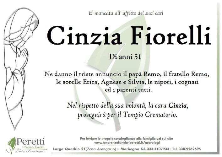 giuseppina pasina necrologio