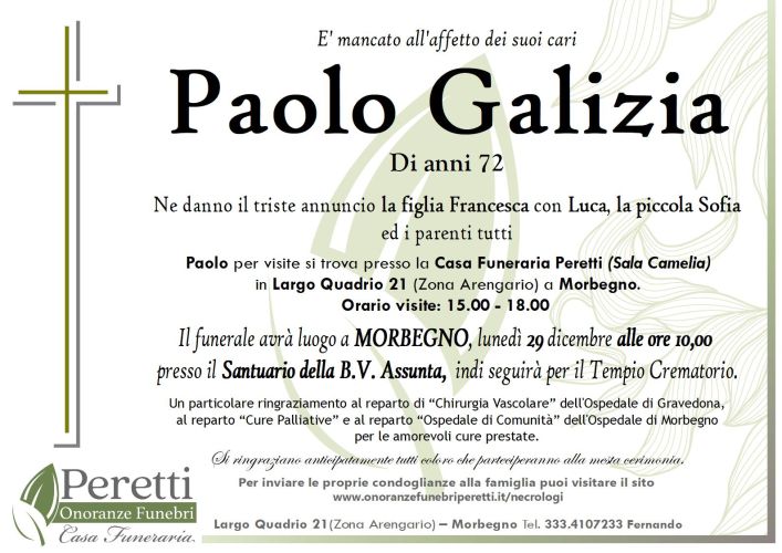 giuseppina pasina necrologio