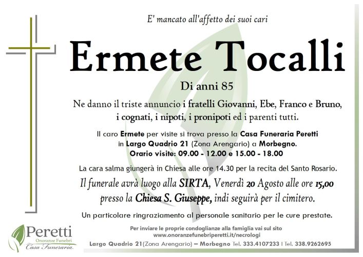 giuseppina pasina necrologio