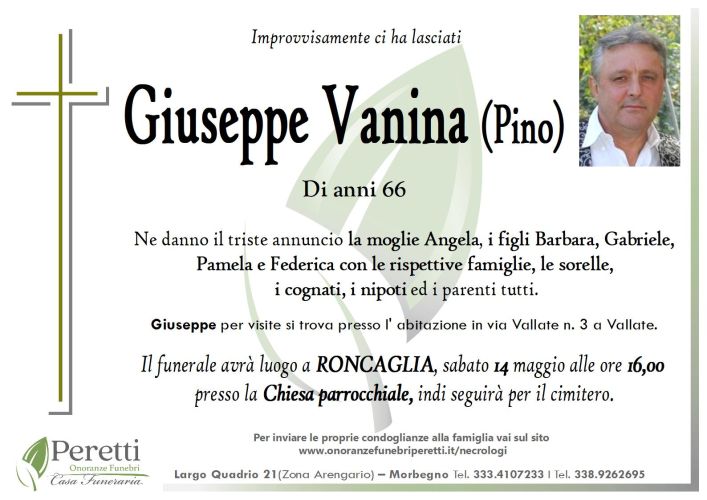 giuseppina pasina necrologio