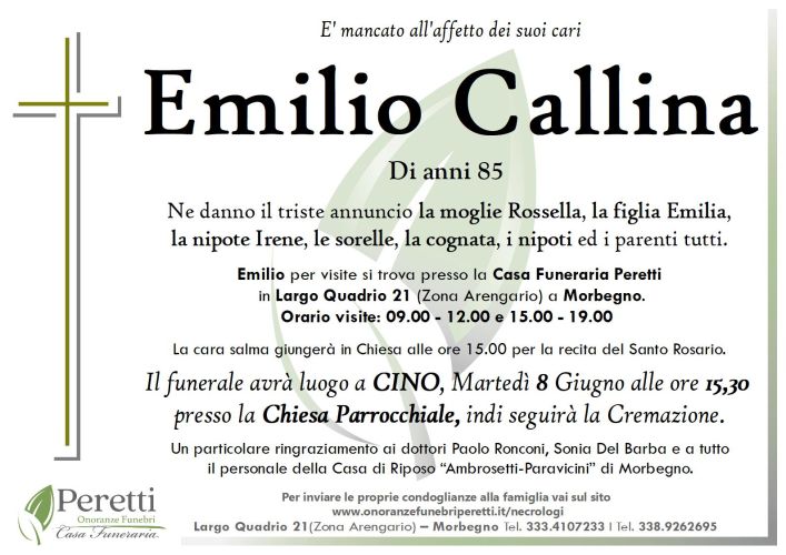 giuseppina pasina necrologio