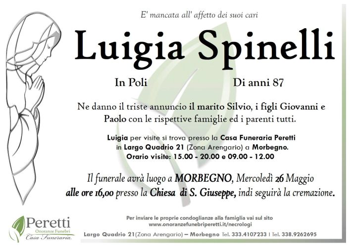 giuseppina pasina necrologio