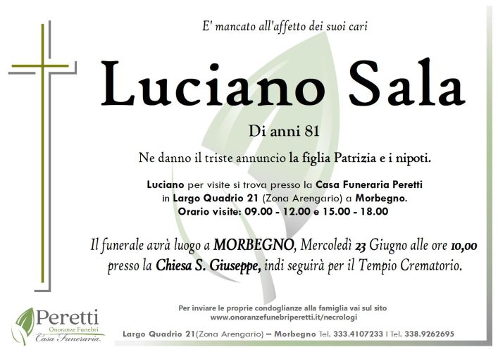 giuseppina pasina necrologio