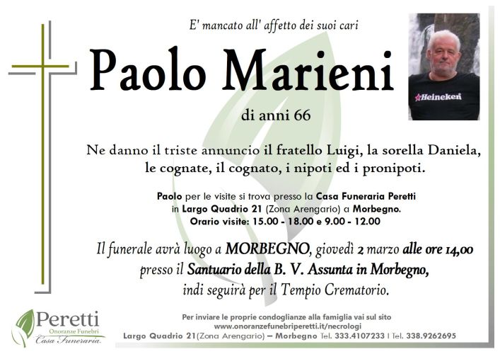 giuseppina pasina necrologio