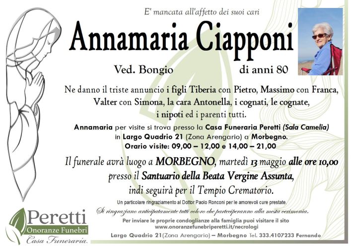 giuseppina pasina necrologio