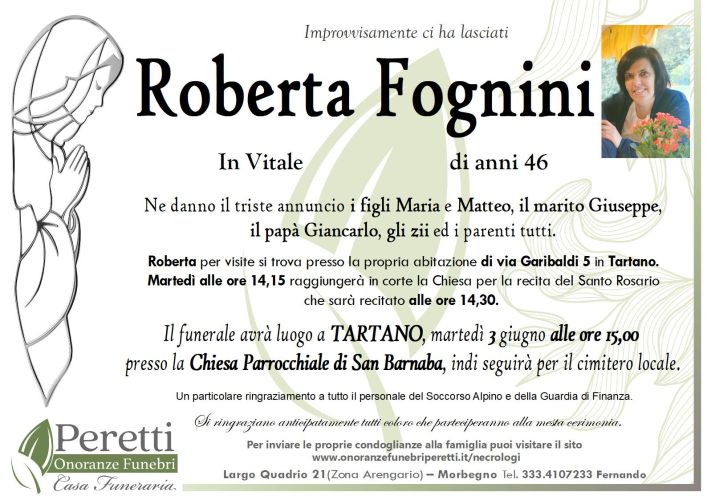 giuseppina pasina necrologio