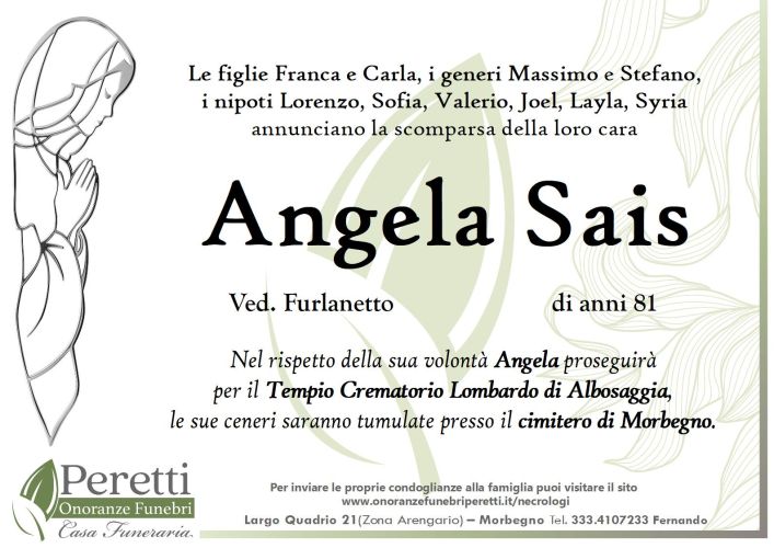 giuseppina pasina necrologio